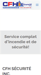 Mobile Screenshot of cfhsecurite.com