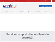 Tablet Screenshot of cfhsecurite.com